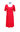 Women's short nightdress, red/ red