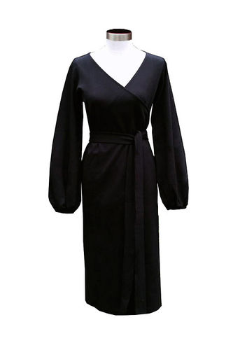 Tricot dress, black