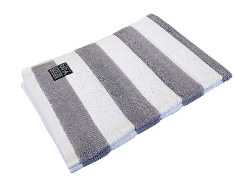 Hand towel, grey/ white