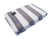 Bath towel, grey/ white