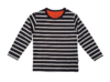 Children's tricot shirt, black/ sand