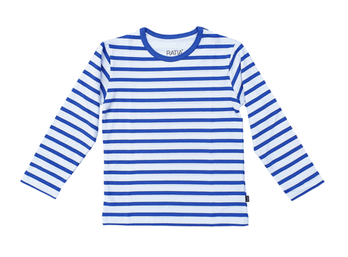 Children's tricot shirt, white/ blue
