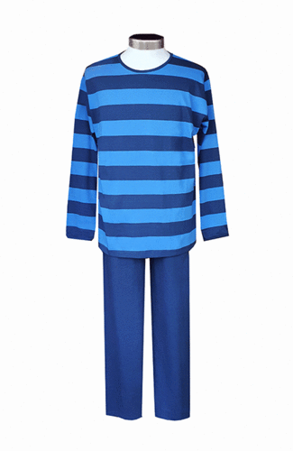 Men's pajamas, blue/ light blue