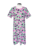 Women's short nightdress, white/ pink/ green