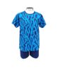 Men's short pyjamas, Turquoise/ blue