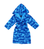 Children`s bathrobe, light blue/ blue
