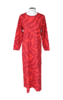 Women's nightdress, russet/ orange-red