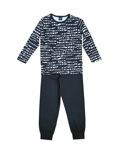 Children's pyjamas, black/ white