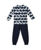 Lasten pyjama, musta/ valkoinen