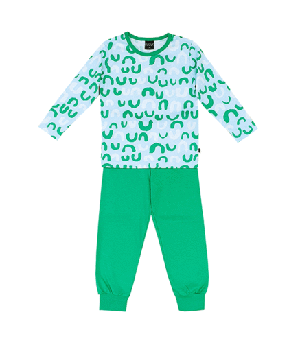 Lasten pyjama, vihreä/ sininen