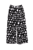 Tricot trousers, black/ white